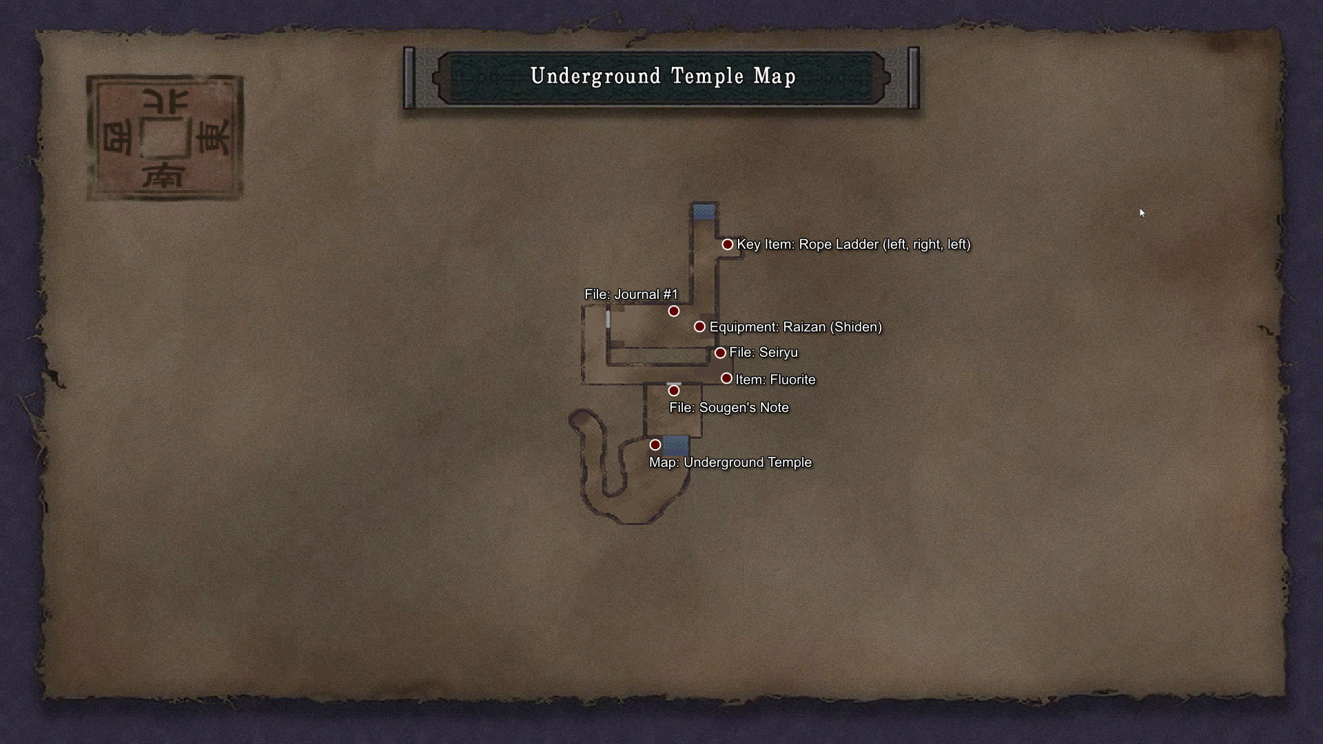 Map 2. Underground Temple
