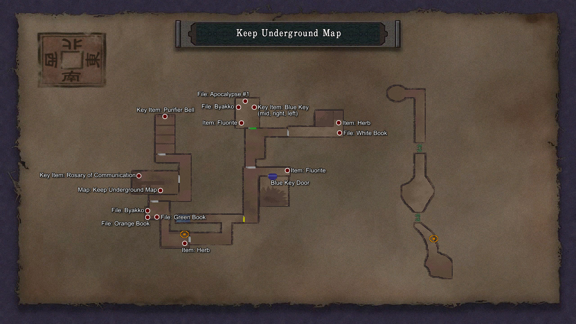 Map 2. Keep Underground