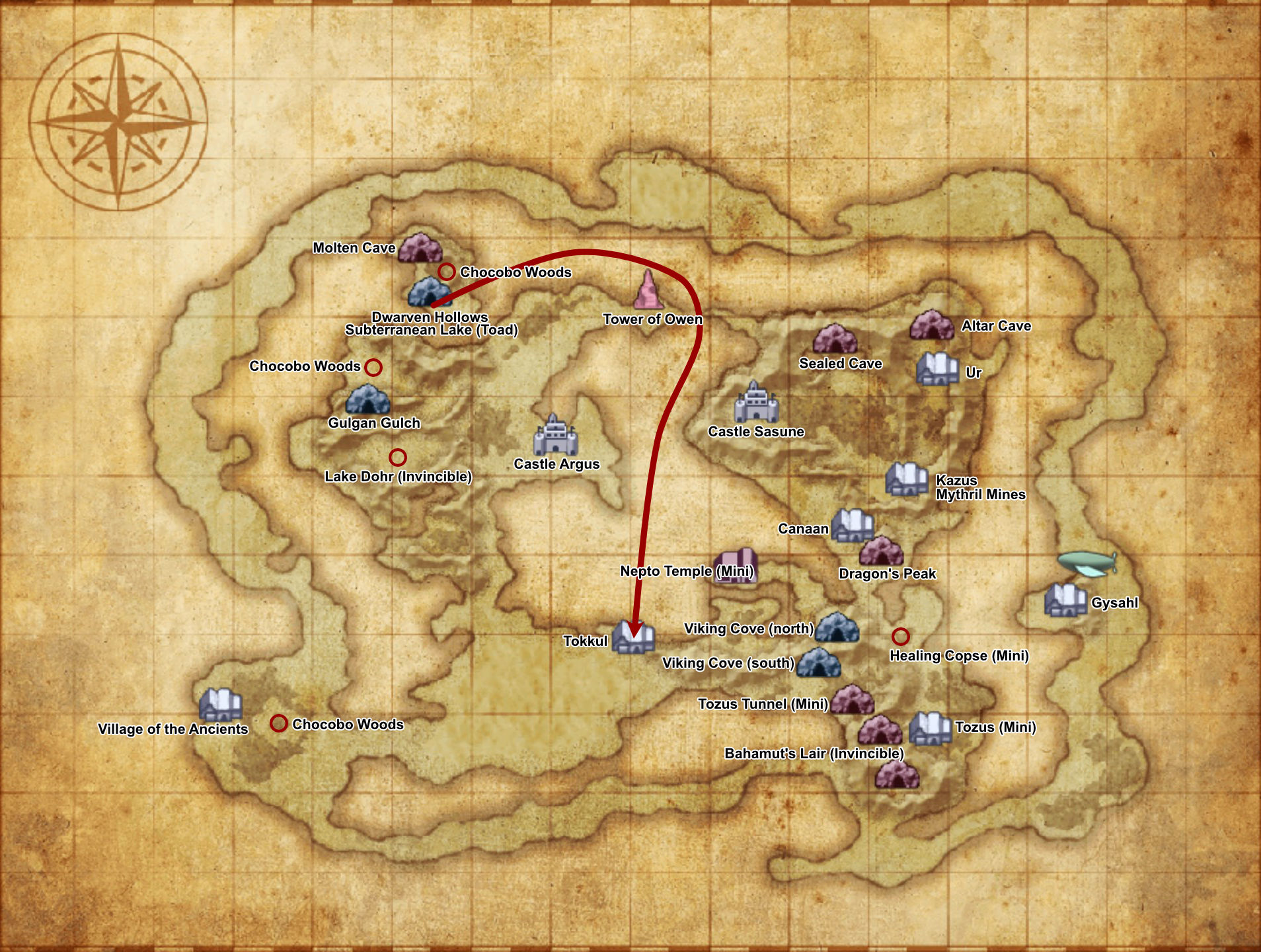 Castle Hein - world map